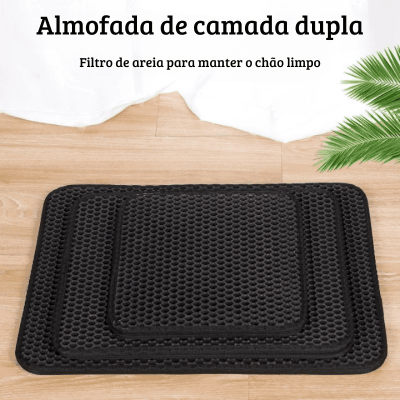 Tapete Coletor de Camada Dupla para Gatos - Pulinhos