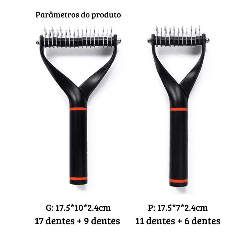 Removedor de Pelos Dupla Face - Pulinhos