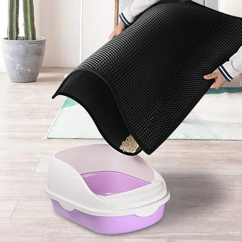 Tapete Coletor de Camada Dupla para Gatos - Pulinhos