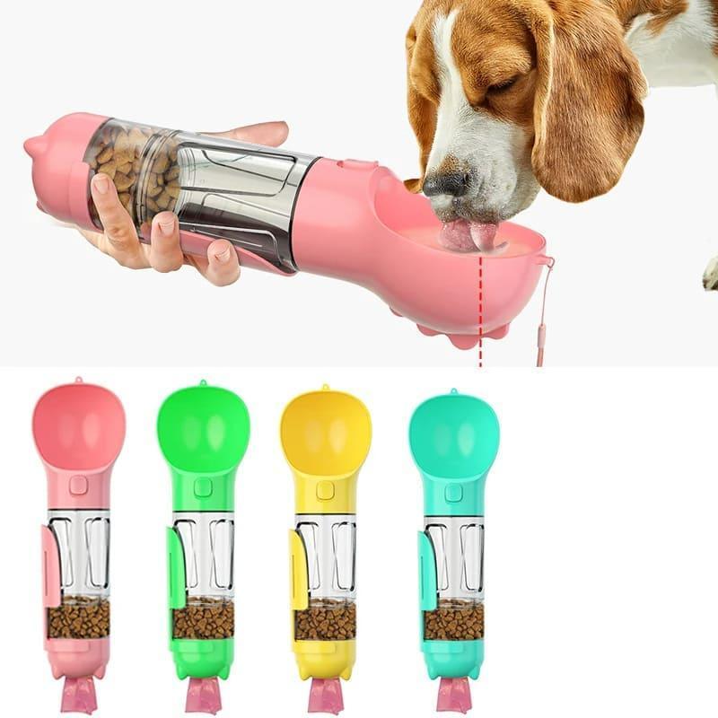 Garrafa Multifuncional 4 em 1 para Pet - Daily Ease - Pulinhos